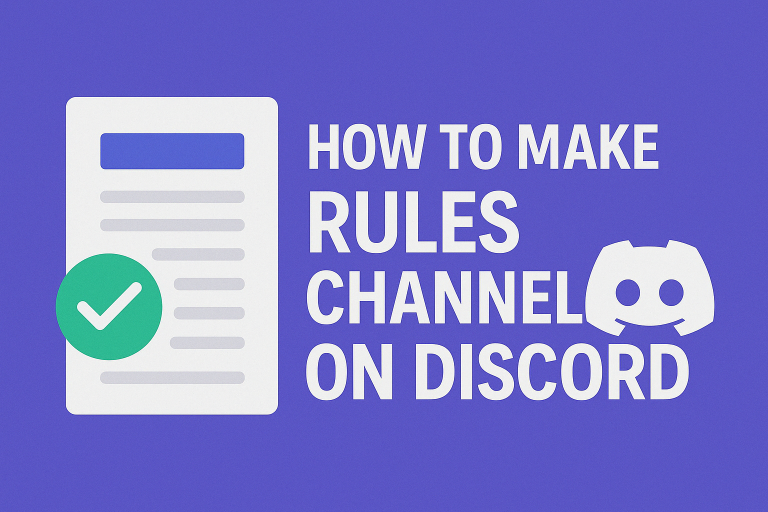How to make rules channel on discord
