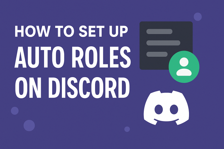 How to set up auto roles on discord
