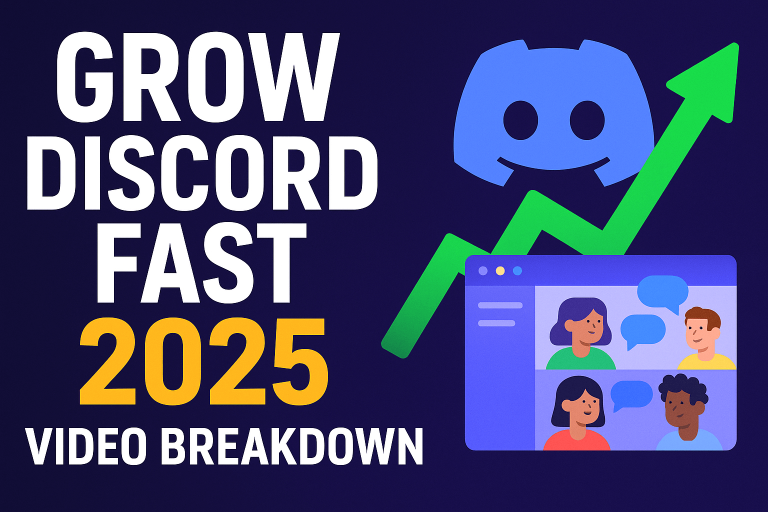 How to grow a Discord server in 2025 explained in a video breakdown with real growth tips